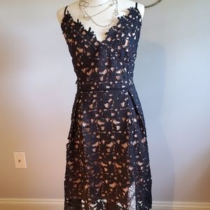 City chic fit and flare midi evening dress